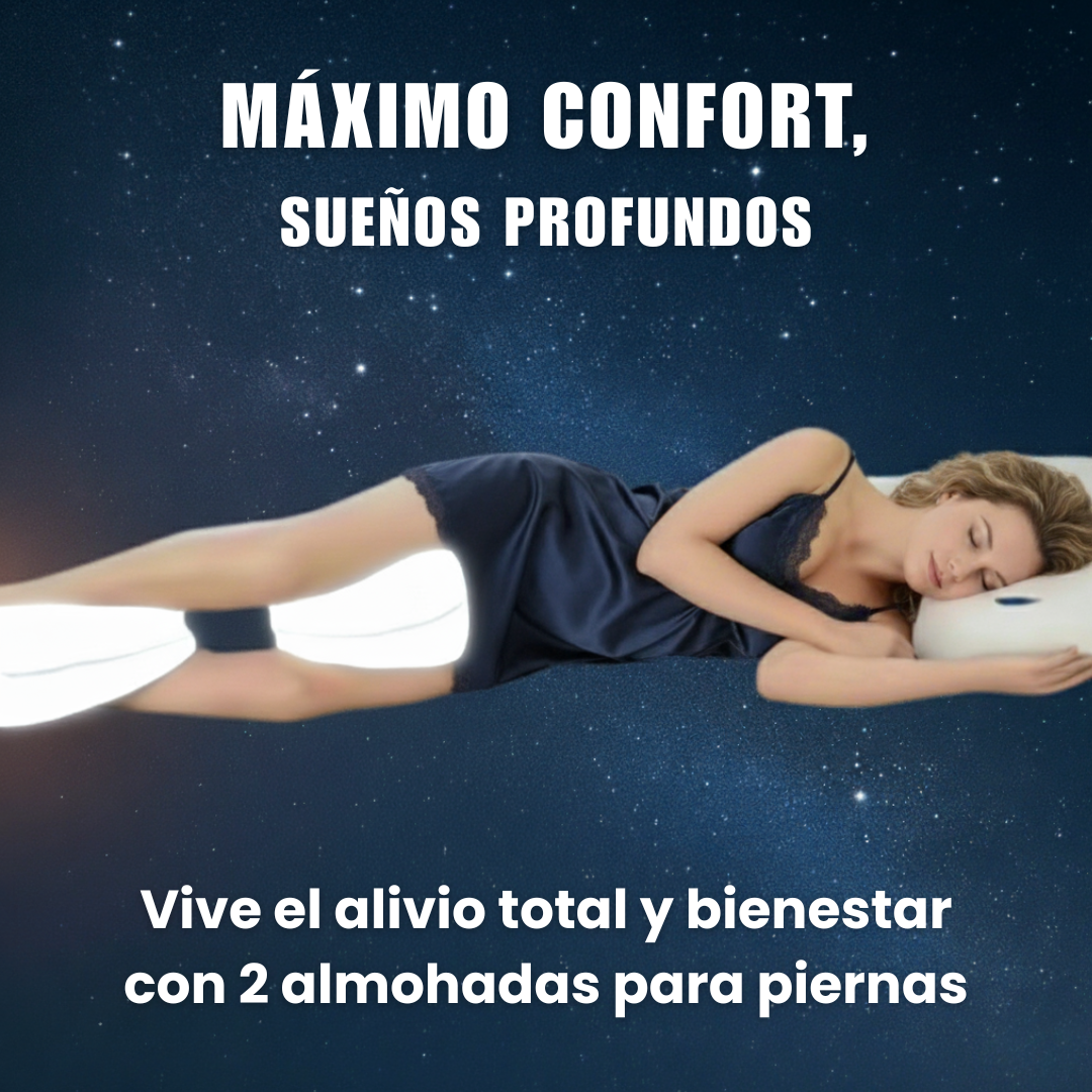 ALMOHADA PARA PIERNAS. Recomendada por profesionales. Alivia tus dolores desde la primera noche y mejora tu descanso!