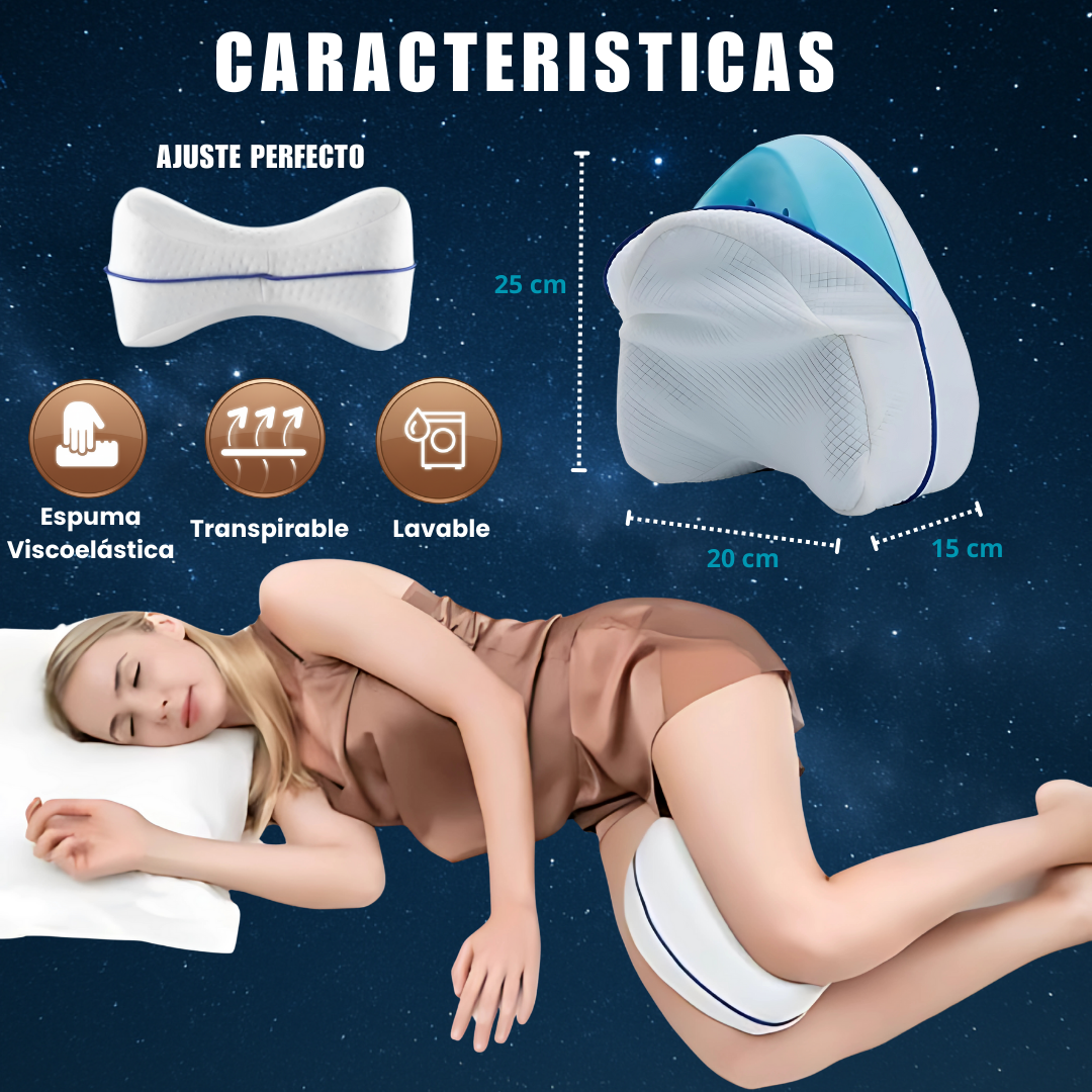 ALMOHADA PARA PIERNAS. Recomendada por profesionales. Alivia tus dolores desde la primera noche y mejora tu descanso!