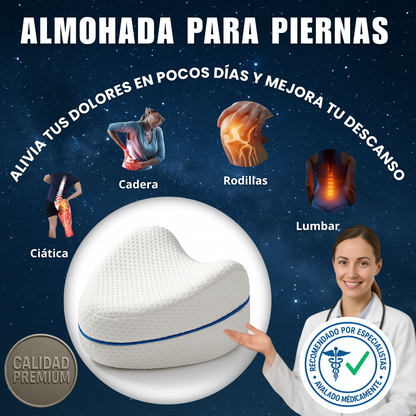 ALMOHADA PARA PIERNAS. Descansa por la noche y vive tu día a pleno!