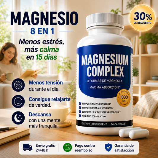 😌Magnesio 8 en 1 | Recupera tu tranquilidad en 15 días
