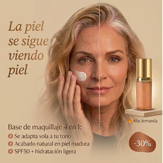 ✨ La Base de Maquillaje que Favorece la Piel Madura sin Marcar Arrugas